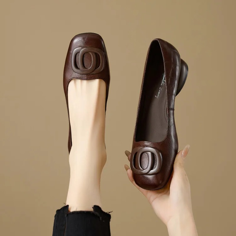 Women'S Shoes - Französischer Stil Damenschuhe Pumps Lederschuhe für