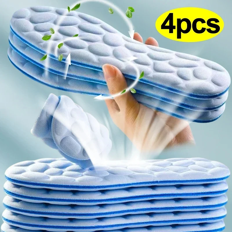 Breathable Mesh Athletic Shoes - 2/4 stücke Weiche Massage Memory Foam