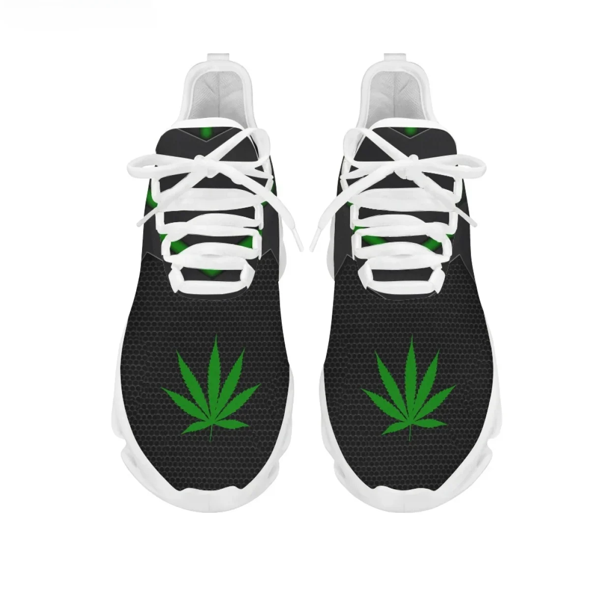 Grüne Sneaker mit Cannabisblät – Breathable Mesh Athletic Shoes Bewertung und Preis