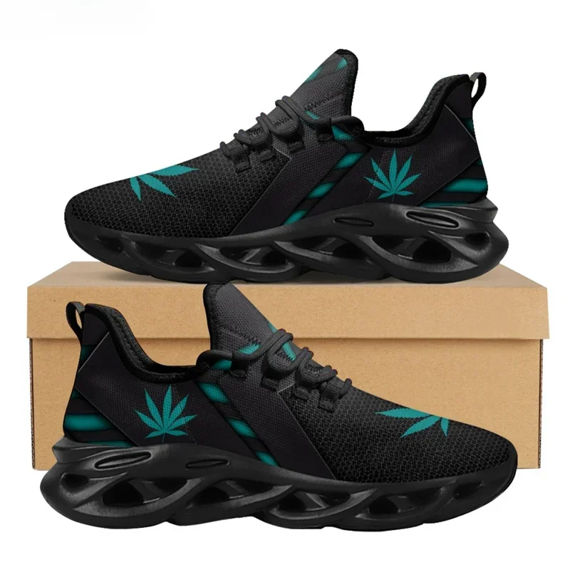 Grüne Sneaker mit Cannabisblät – Breathable Mesh Athletic Shoes Bewertung und Preis