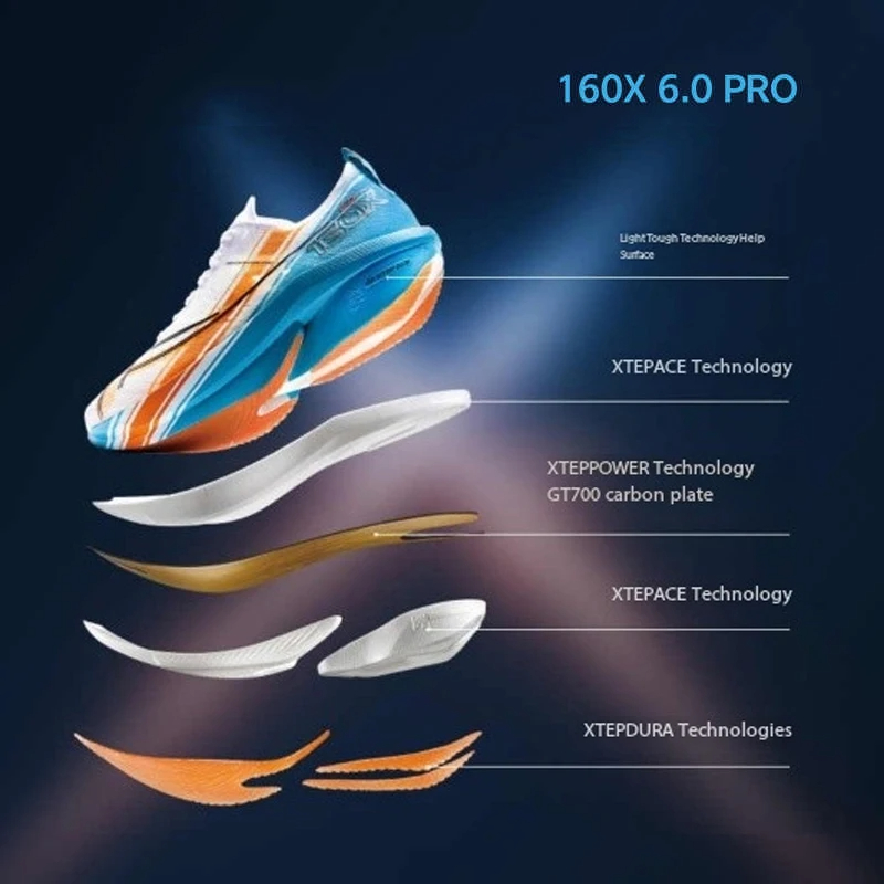 Xtep 160X 6.5 PRO Laufschuhe f – Carbon Plate Marathon Racing Shoes Bewertung und Preis