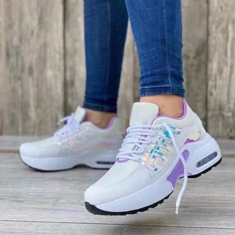 Damenmode-Sneaker mit Plateau, – Breathable Mesh Athletic Shoes Bewertung und Preis