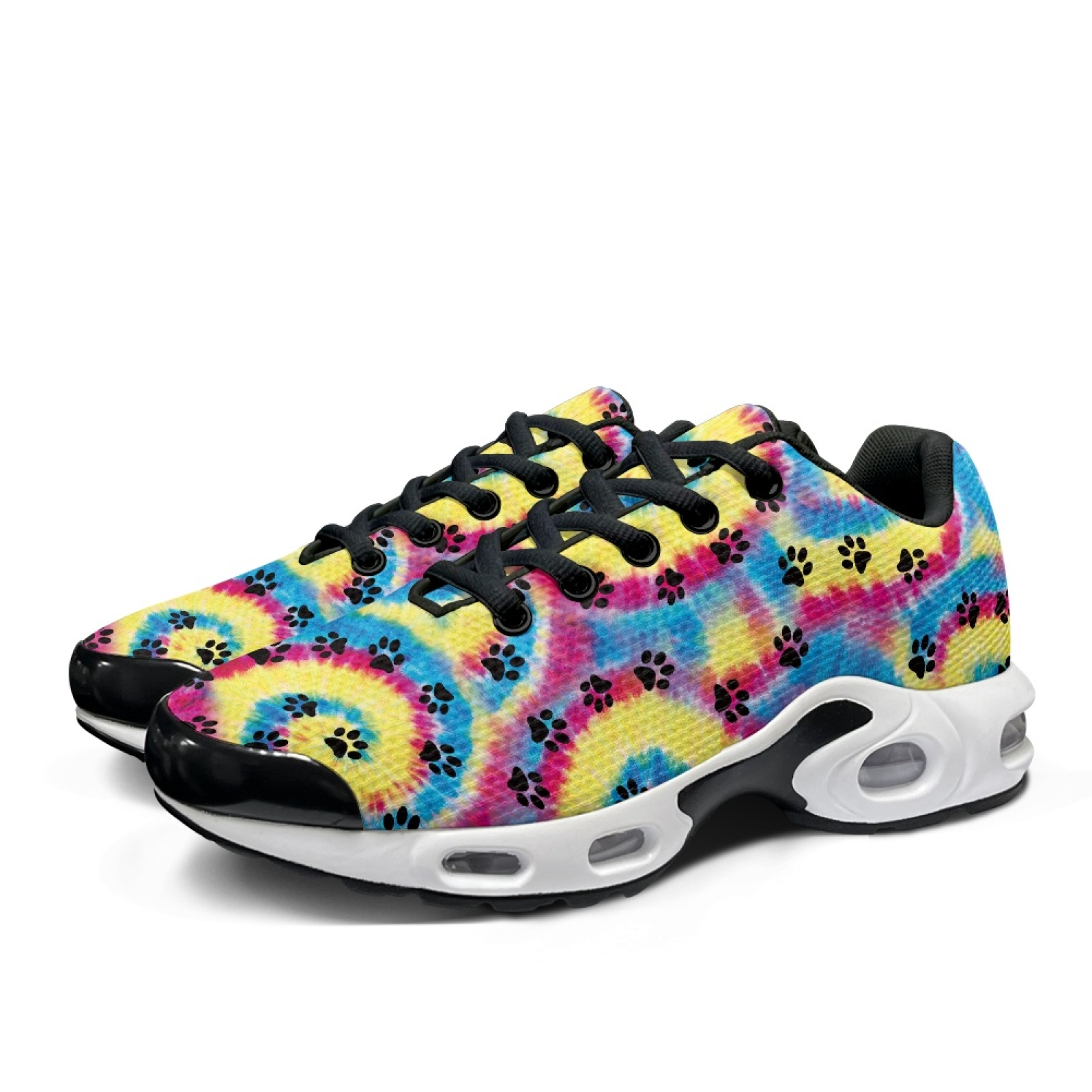 PENSTROLL Tie-Dye Pfotenmuster – Air Cushion Jogger Shoes Men Bewertung und Preis